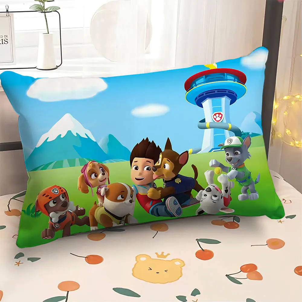Kawaii PAW Patrol Family Car Pillowcases Soft Bedding Anime Kids Adults Children Boys Girls Double Sided Pillow Cotton Toys Gift