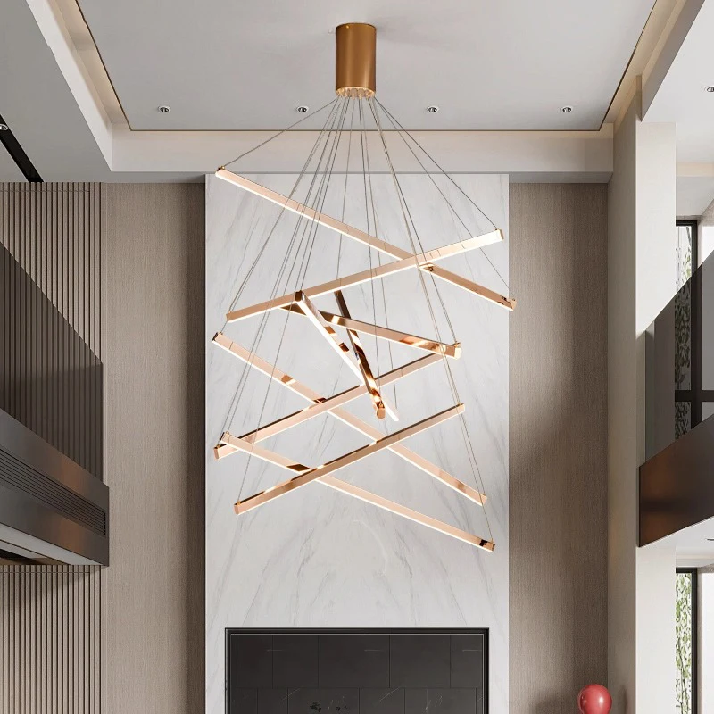 

Nordic home decor Stainless steel dining room Pendant lamp lights indoor lighting Ceiling Led Chandelier lamps for living room