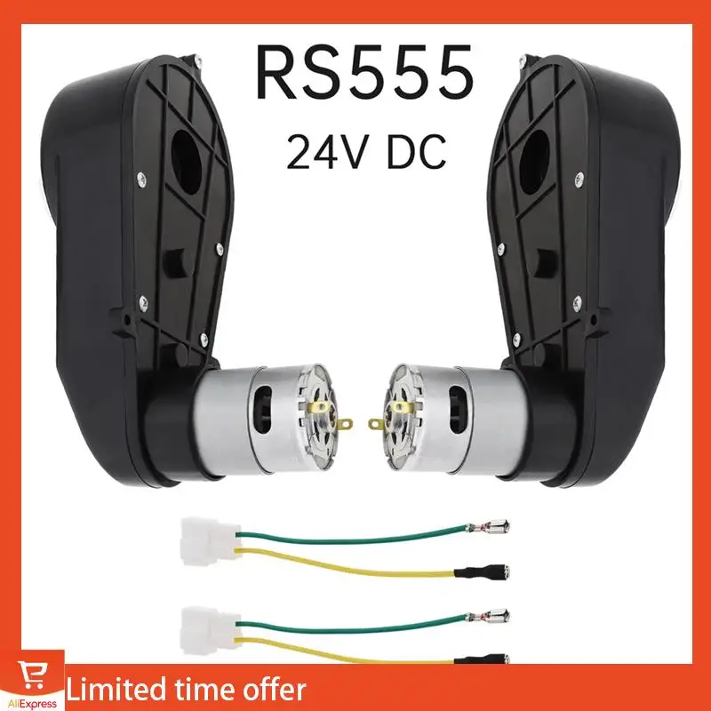 

Fresh 2Pcs RS555 Kids Ride On Toys Car Motors Gearbox 24V 40000RPM Children Car Wheels Gearbox DC Motor For Remote Control Car