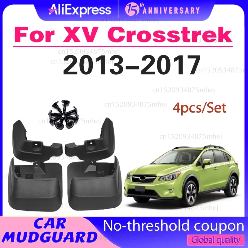 

OE Styled Molded Car Mud Flaps For Subaru XV Crosstrek 2013 - 2017 Mudflaps Splash Guards Flap Mudguards 2014 2015 2016