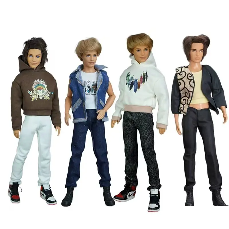 30CM Anime Doll Male KEN Doll Clothes Fashion Causal Suit Clothes 1/6 BJD  Accessories DIY Toys Gifts Reborn Kawaii Housedoll