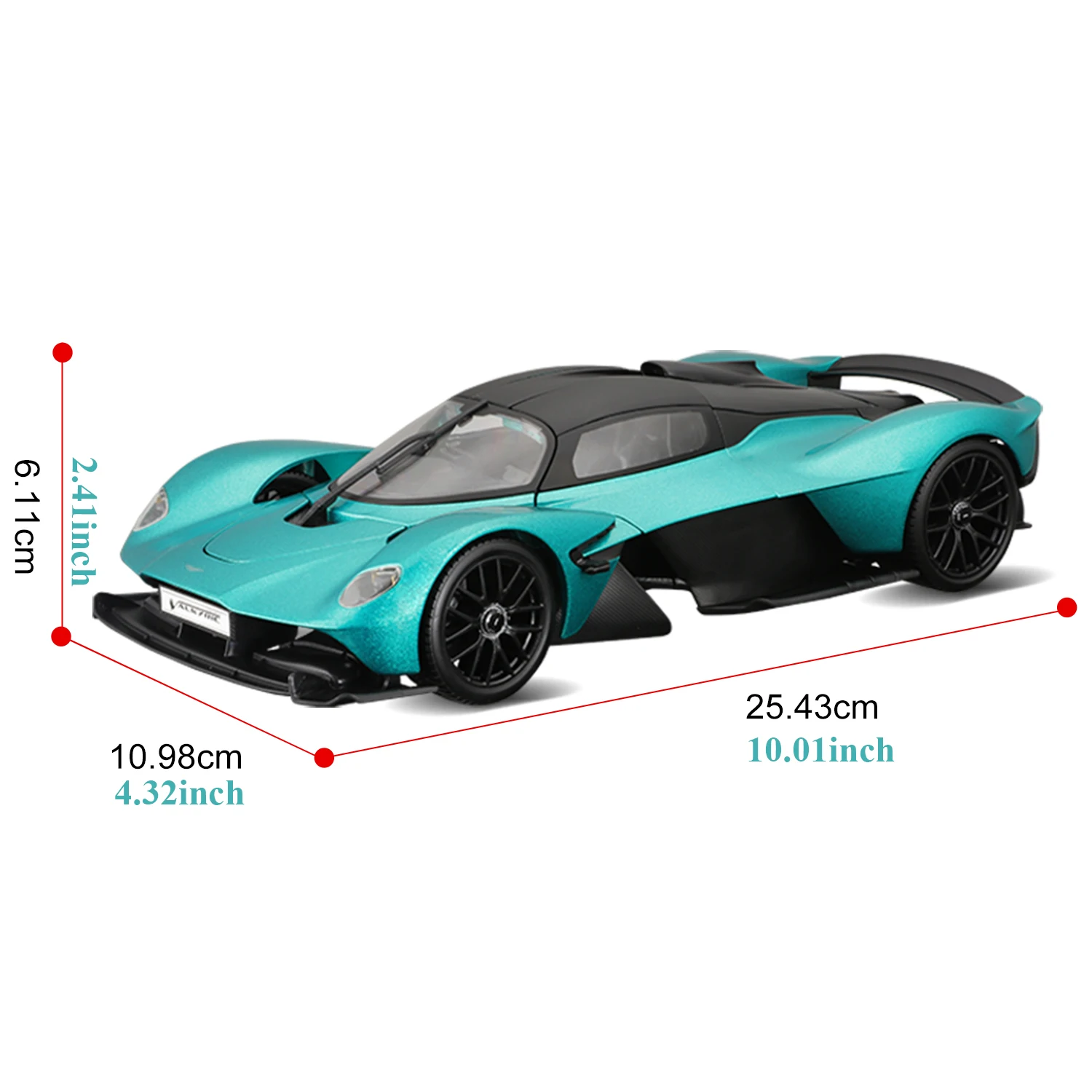 Maisto 1:18 2022 Aston Martin Valkyrie Supercars Hardcover Version Acrylic Box Diecast Hypercar Model Alloy Car Model Toy Gift