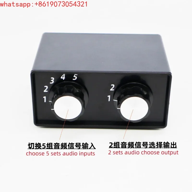 A variety of audio signal input selection switchers are suitable for front-stage power amplifiers of home audio equipment