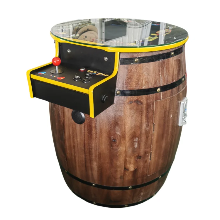 

Factory Price Coin Operated Wine Barrel Arcade Machine 19Inch Video Game Machine