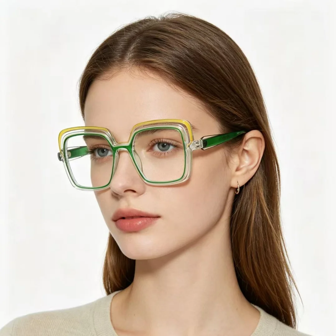 

Women Square Glasses Frame for Woman Lightweight Fashion Eyeglasses Frame for Women