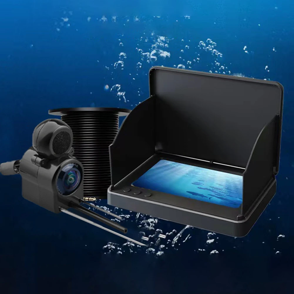 

Underwater Fishing Camera 4.3 Inch IPS Monitor Video Fish Cam 220° Night Vision Waterproof 15/20/30m Cable for Ice Lake Fishing