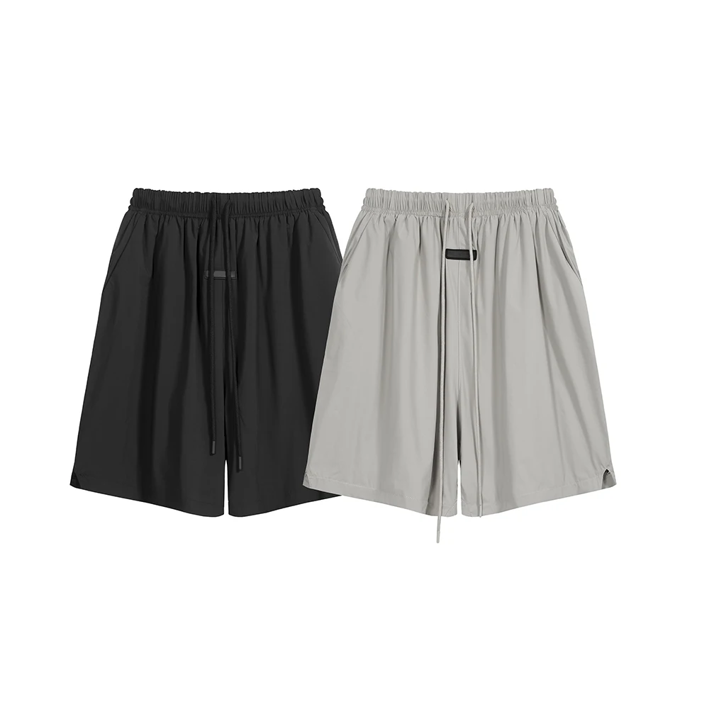 Fashion Street Brand Shorts Men Women Hip hop Streetwear Drawstring Shorts High Quality 9th Collection Nylon Shorts Fast Dry