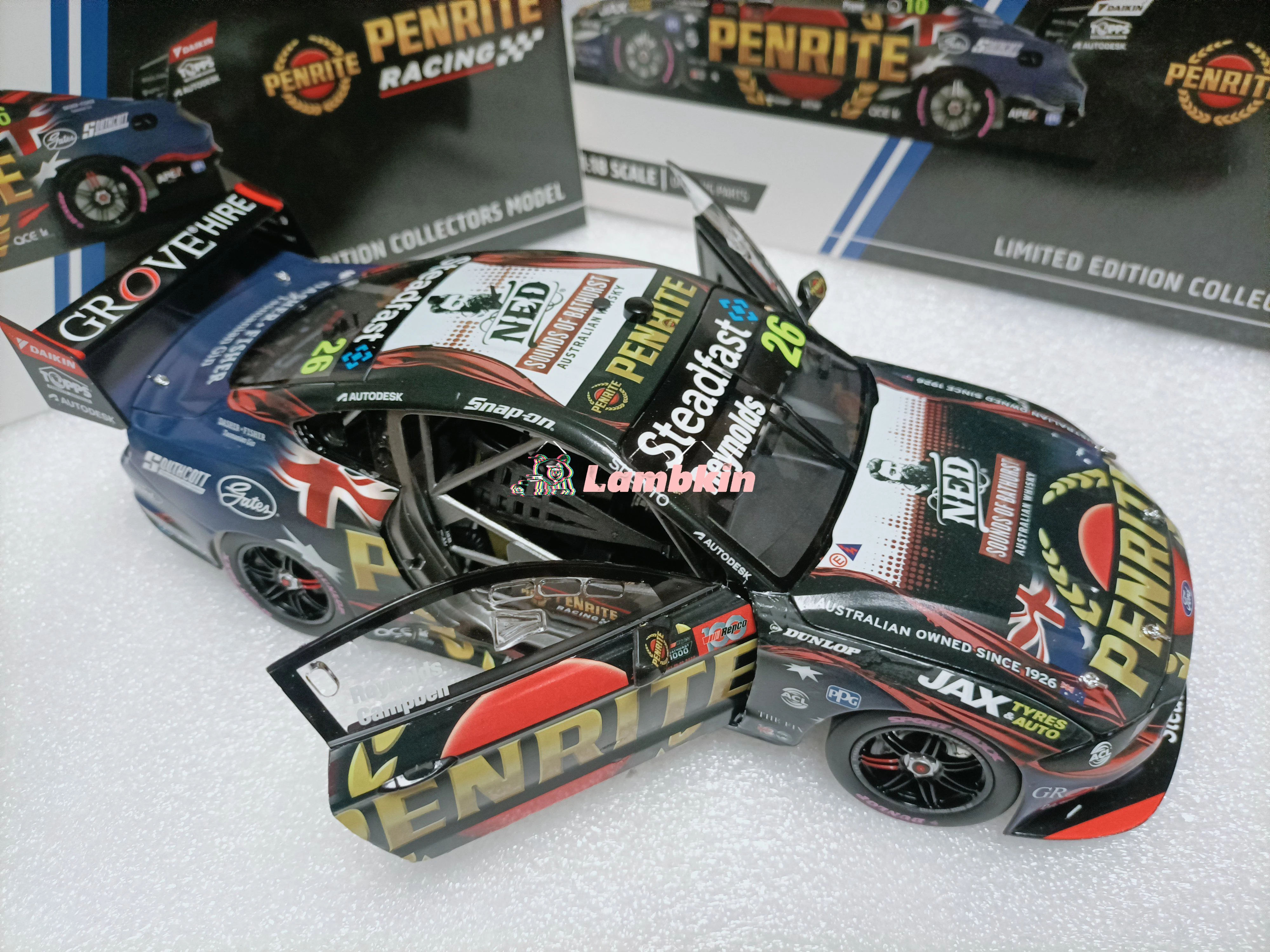 Autêntica Penrite Racing para GT #26, RePCO BA QUINTA, 1000 motorista, DAVID REYNOLDS, MATT, CAMPELL, 2022, 1:18