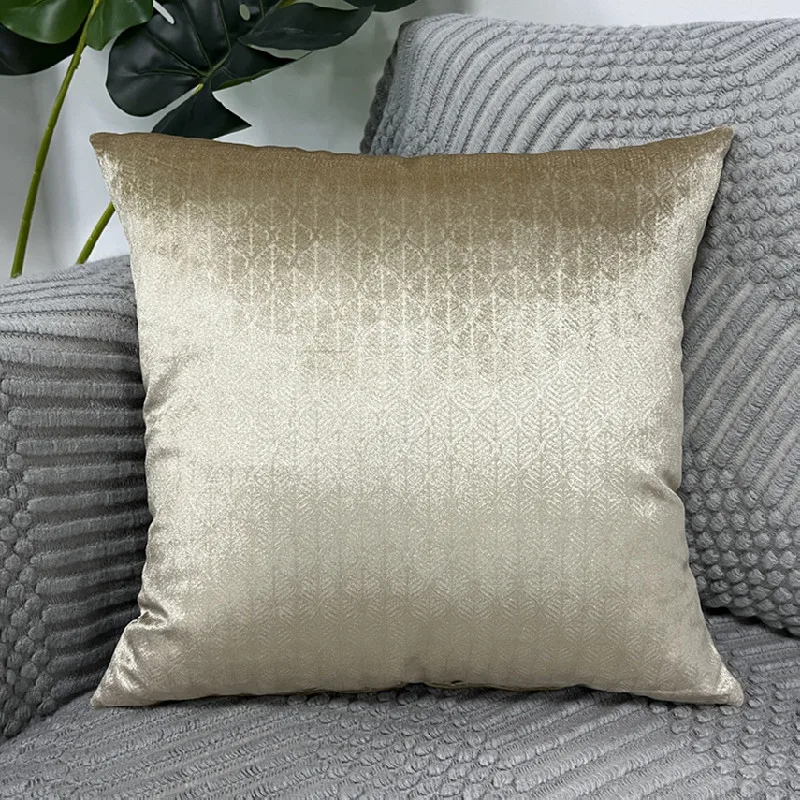 Light Gold Embossing Sofa Pillowcase Home Decorative Velvet Cushion Cover