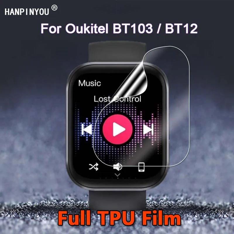 Для Oukitel BT12 BT103 SmartWatch Ultra Clear Тонкая глянцевая ремонтная мягкая гидрогелевая пленка из ТПУ Защитная пленка для экрана - не закаленное стекло