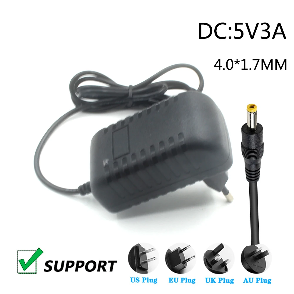 

1PCS High quality 5V 3A 3000mA 15W AC 100V-240V Converter IC power Adapter Power Supply DC 4.0mm x1.7mm New