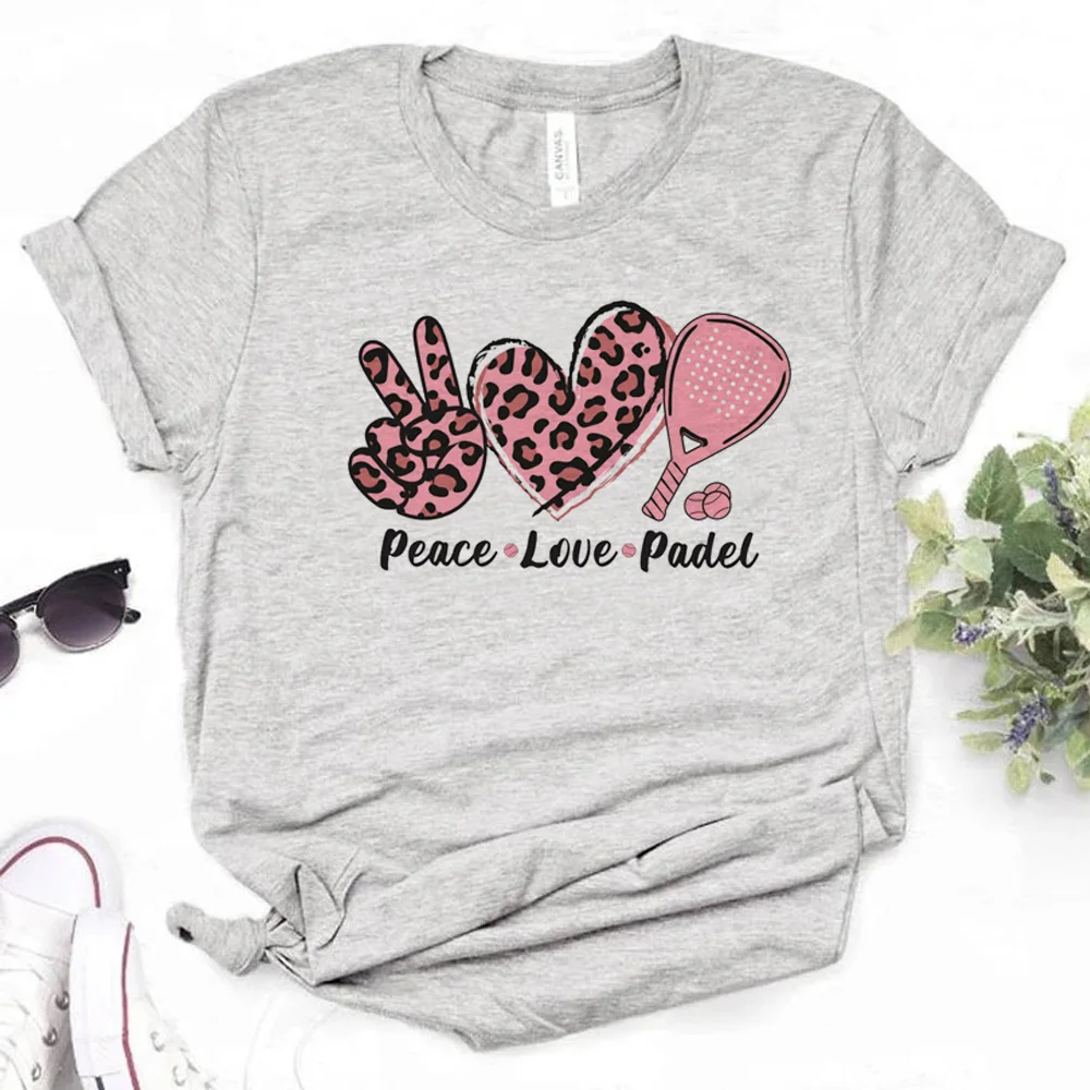 Padel t-shirts women harajuku streetwear designer t-shirts female 2000s Japanese funny clothes