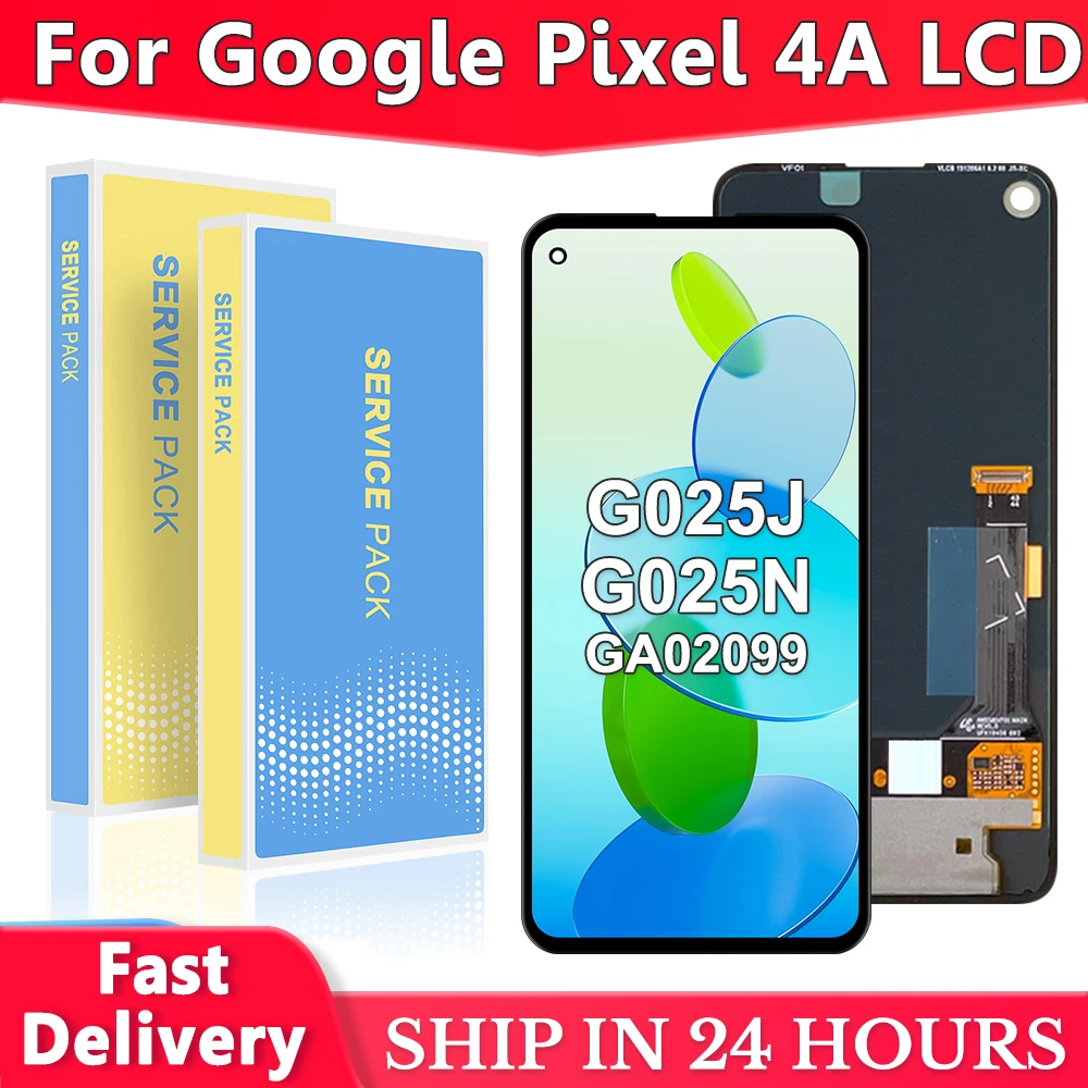 

LCD For Google Pixel 4A 4G G025J LCD DIsplay Touch Digitizer Assembly Replacement For Google Pixel 4A 5G GD1YQ Display