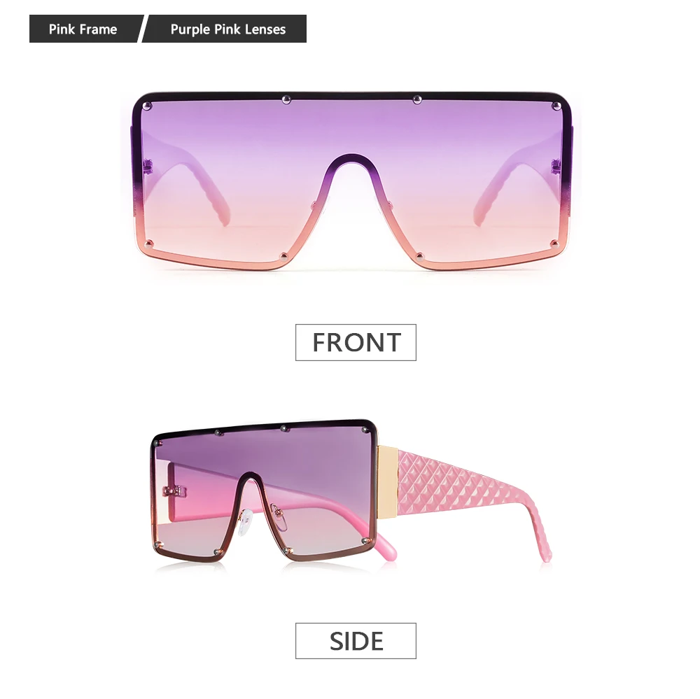 CRIXALIS Damen-Sonnenbrille mit großem Rahmen, quadratisch, Y2K-Marke, Vintage-Sonnenbrille, Schildbrille, UV400-Schutz, Sonnenbrille für Damen – Detail 6