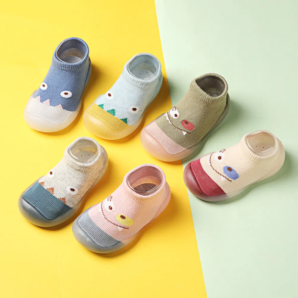 1Pair Infant Flooring Shoes Stylish Design Non-Slip Bottom Breathable Comfortable Material Safe for Baby Daily Home Use Baby
