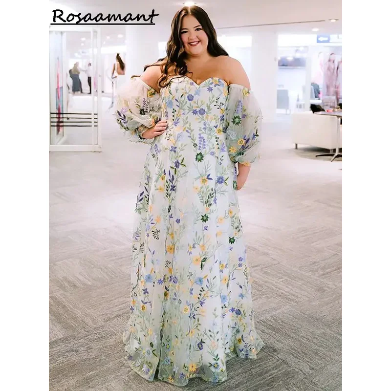 Свадебные платья А-силуэта больших размеров со съемными рукавами и цветочной аппликацией, кружевные свадебные платья в стиле кантри на заказ