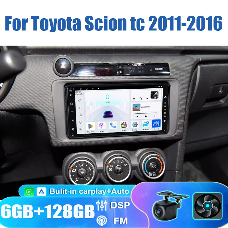 

7'' For Toyota Scion tc 2011-2016 Car Radio Head Unit Carplay Apple Android Auto Intelligent System Multimedia Player GPS WIFI