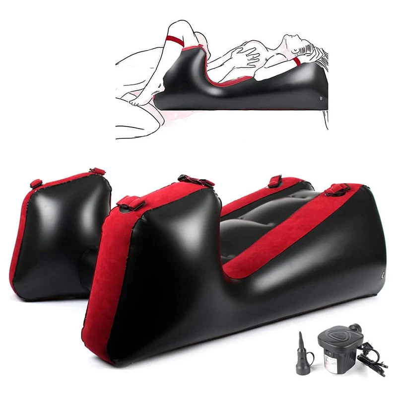 

Adult Games Sex Furniture Aid With Straps Sex Tools For Couples Women Flocking PVC Sexy Chair Bed Inflatable Split Leg Sofa Mat