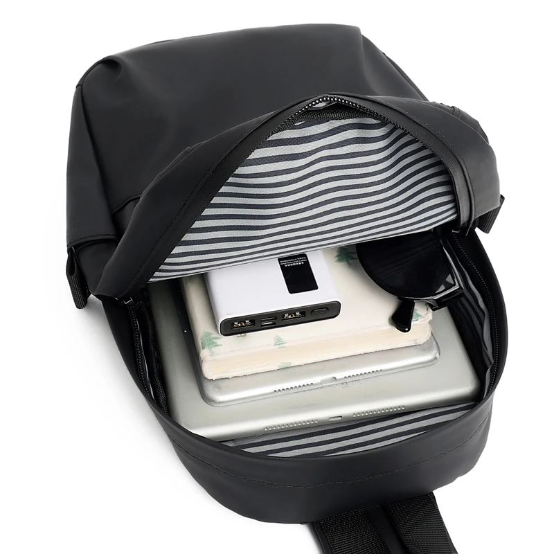 2025New الرجال حقيبة صدر عادية مقاوم للماء حقيبة كتف حبال مكافحة سرقة السفر حقيبة كروسبودي للرياضة في الهواء الطلق