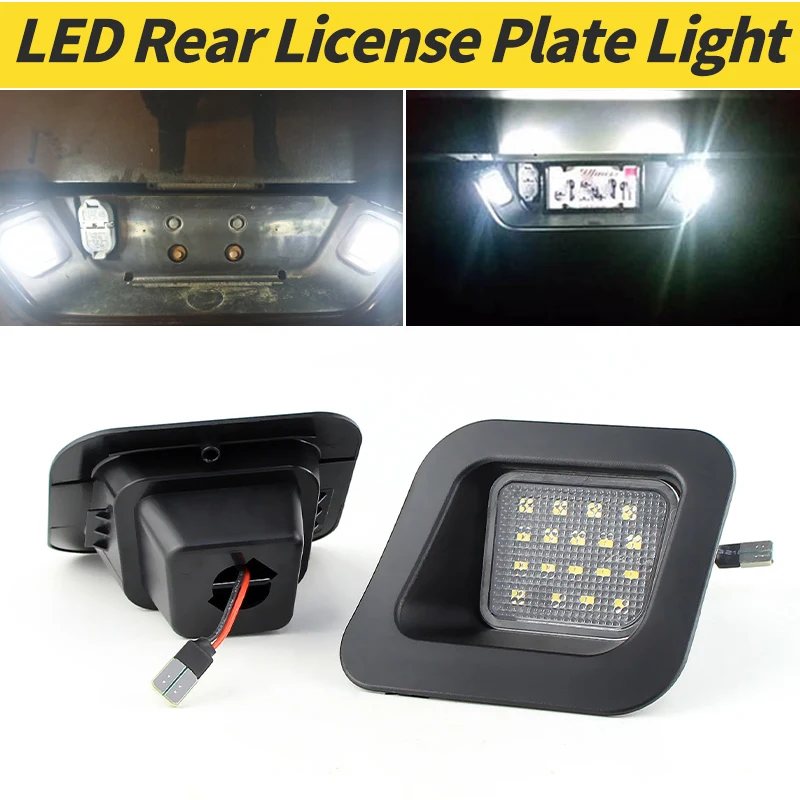 

2PCS Canbus LED Car License Number Plate Light for Dodge RAM 1500 2500 3500 2003-2015 Auto White Illumination Licence Plate Lamp