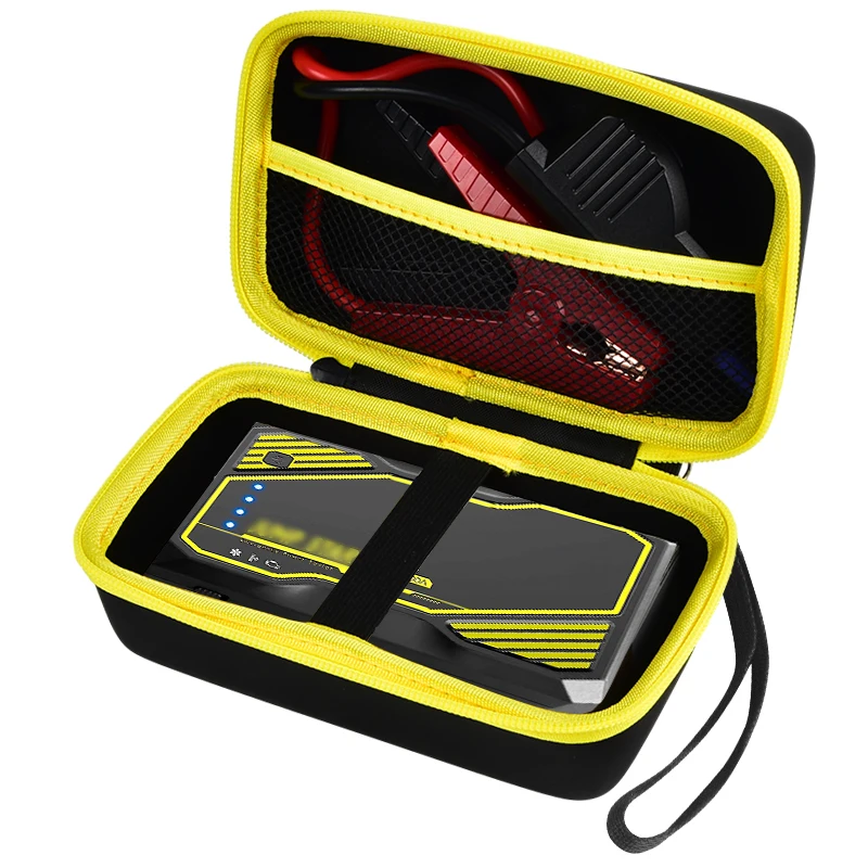 Hard Case Compatible with RALXER Portable Car Jump Starter, Auto Battery Booster Storage Bag for Jumper Clamps...(case only)