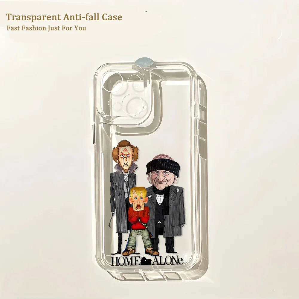 HOT Christmas Homes Alones Phone Case For iPhone 17e 17 16 16e 15 14 13 12 11 Mini Pro Max X XR Air Plus Transparent Back Cover view 6