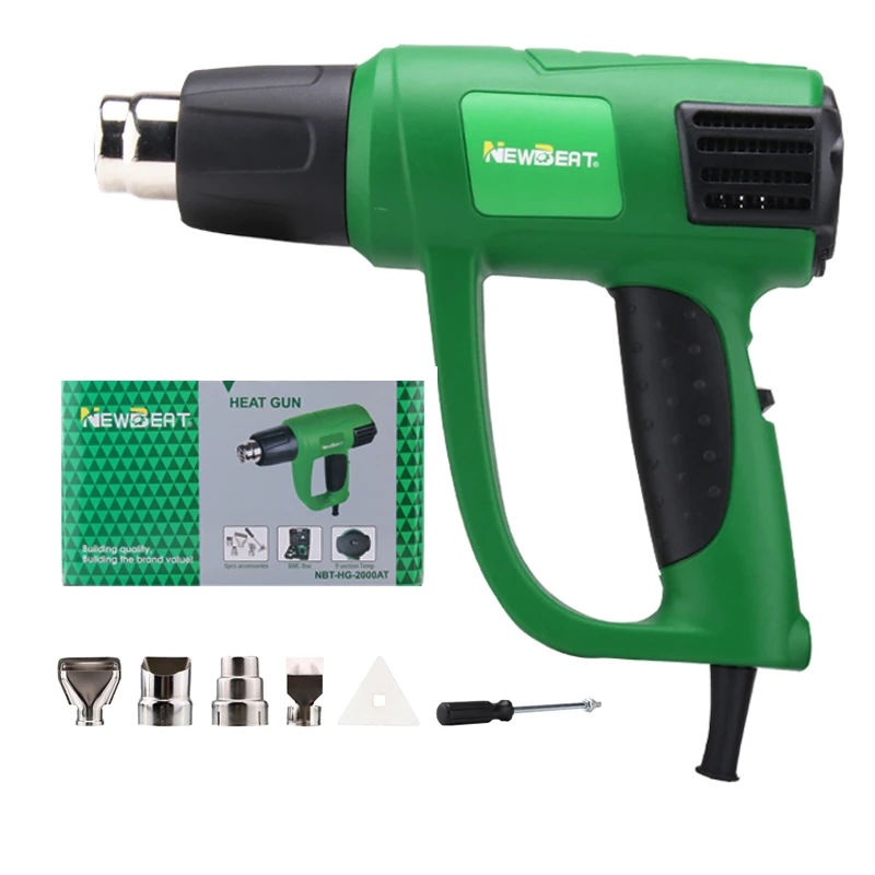 

NewBeat Portable Hand Power Tools Set Air Hot Adjust Temperature 2000W Electric Heat Gun Machine for Plastic