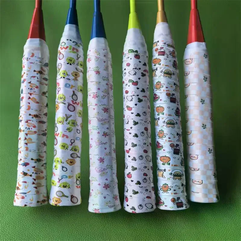

1Pcs Sweat-Absorbent Non-Slip PU Handle Grip Tape Cartoon Design Tennis Overgrip For Badminton/Squash Rackets