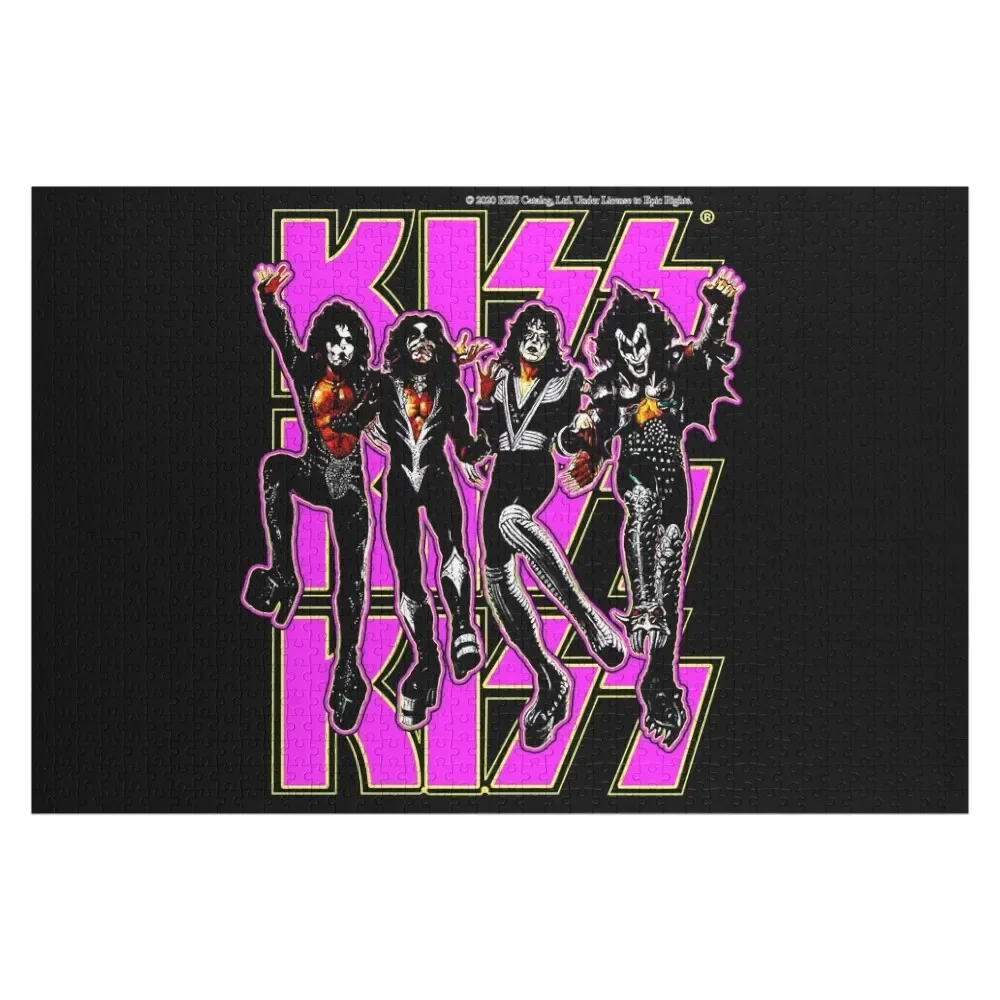 Classic Rock Vintage Kiss Destroyer Purple Jigsaw Puzzle With Photo Wood Adults Puzzle