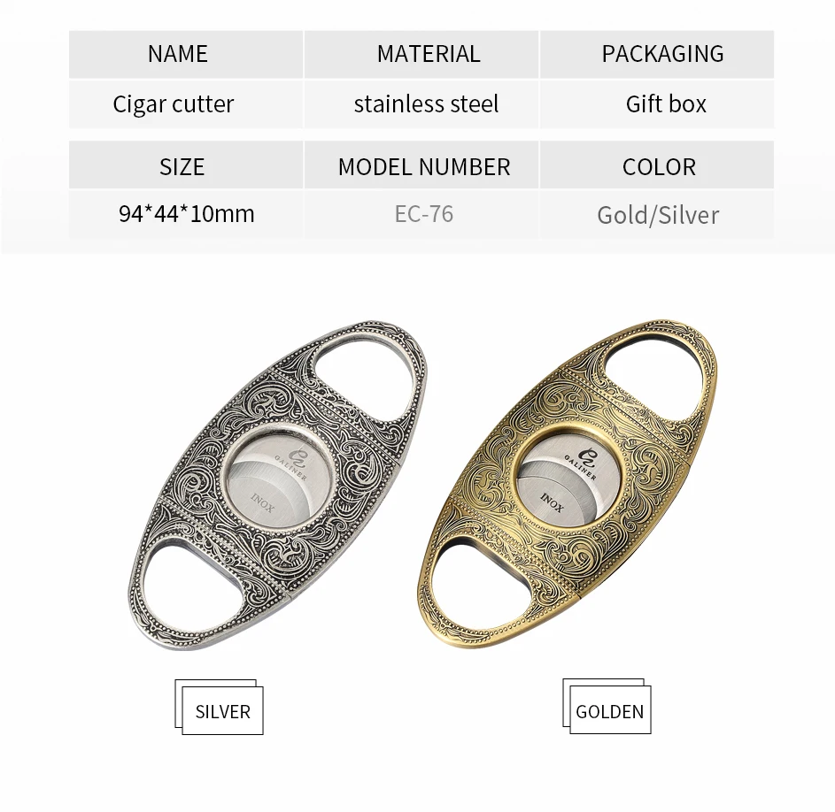 GALINER Cigar Cutter Lighter Set Smoking Accessories Puro Drill Punch New Unusual Lighter Jet Gas Charuto Knife