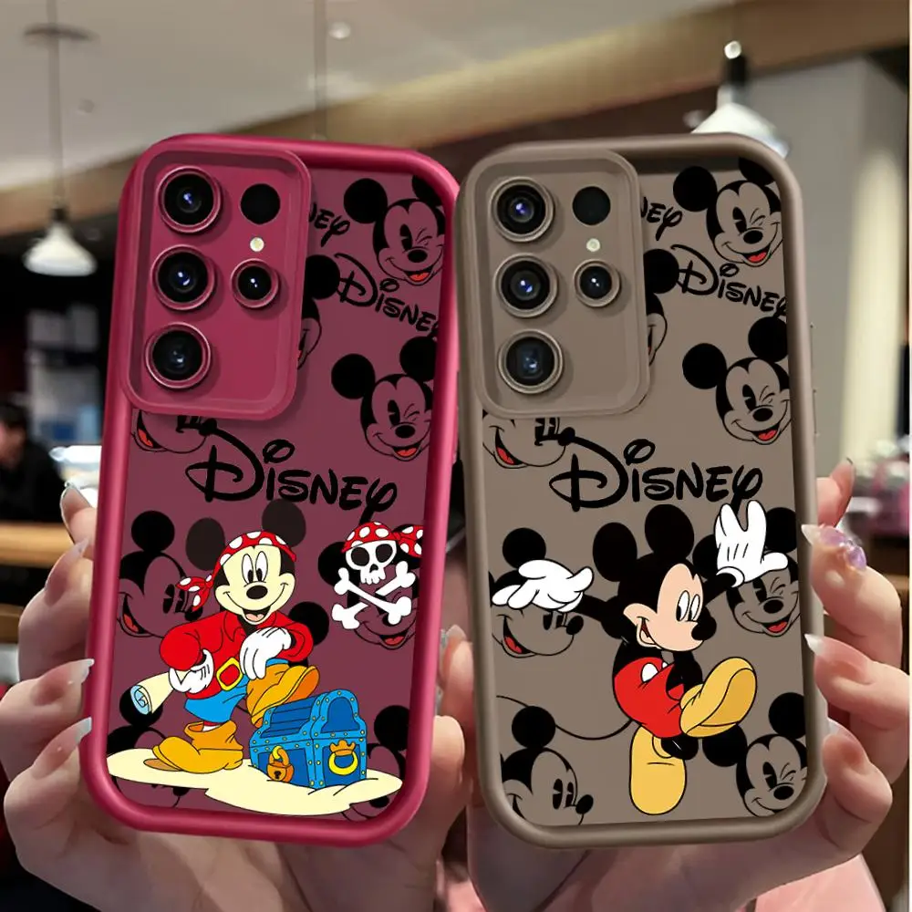 Disney Nice Cartoon M-Mickey-s Cute Mouse MINISO Phone Case Eye Ladder For Samsung A13 12 33 5G S25 5G S25 24 20 23Plus Ultra5G