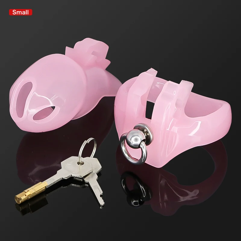 HT V4 Chastity For Male Device Lock Penis Ring Cock Cage with Binding Loop Sex Toys for Men Penis Cage Fixed Pull Ring Adult Toy