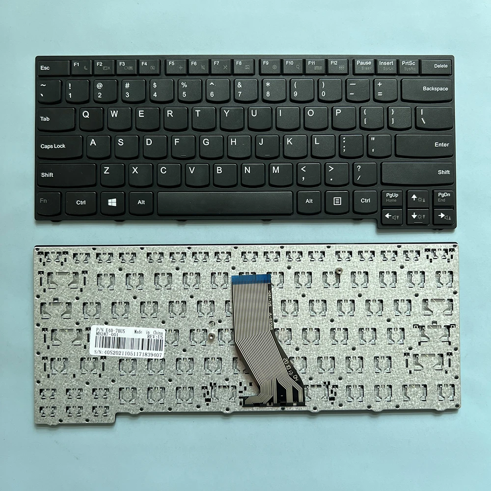 

XIN US Keyboard For LENOVO E40-70 E40-30 E40-45 E40-80 E40-81 E41-70 E41-80 Laptop English Black Notebook