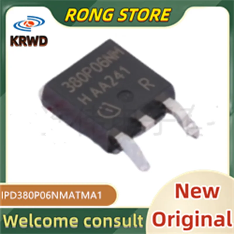 5 Buah 380P06NM Chip IC Baru dan Asli IPD380P06NMATMA1 IPD380P06NMATMA IPD380P06NMATM TO-252