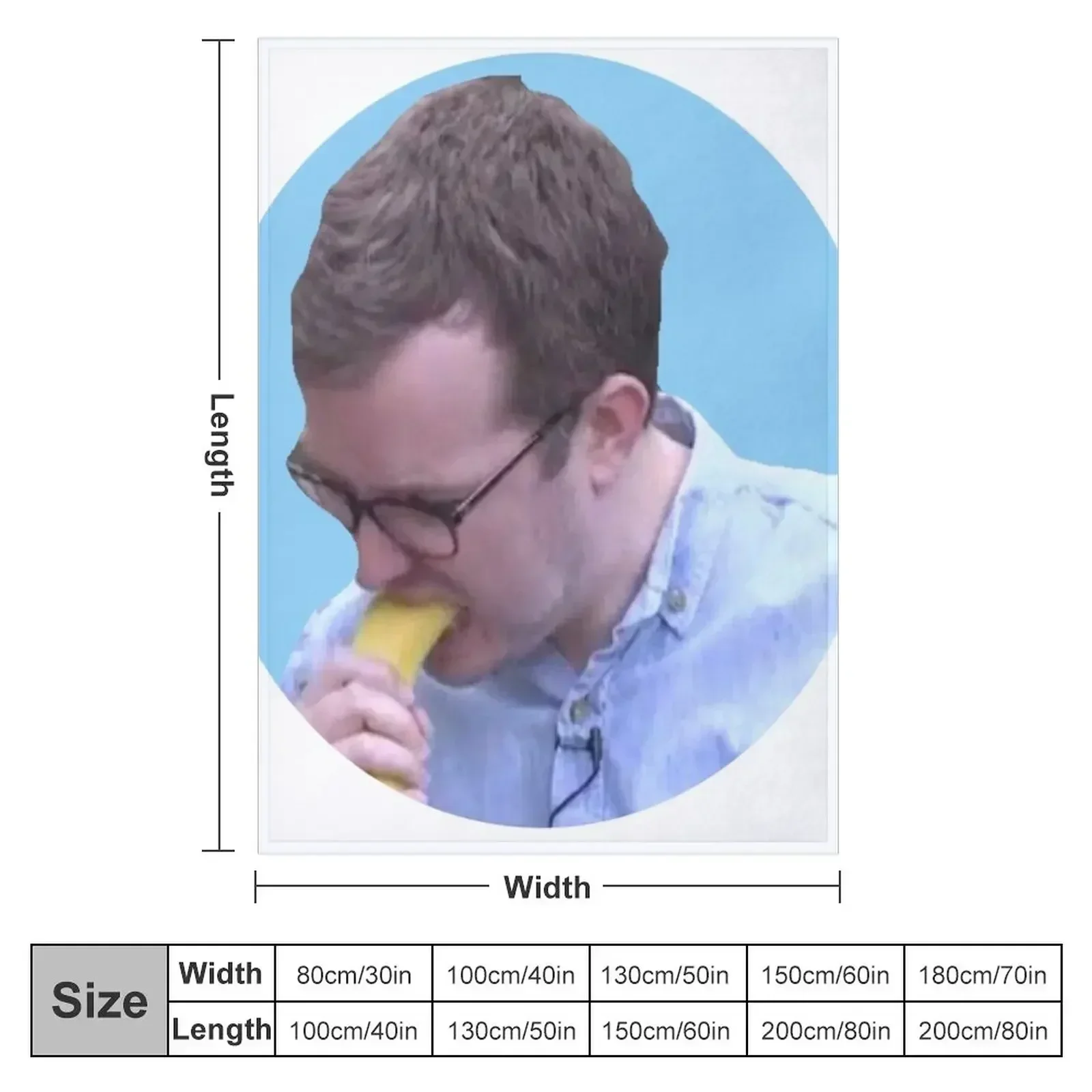 Griffin Mcelroy Vores a Banana Throw Blanket couch cozy soft plush fuzzy picnic outdoor blanket