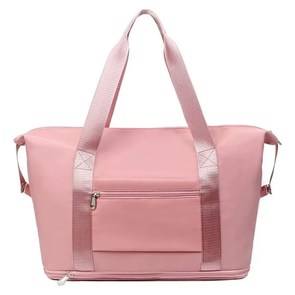 กระเป๋าเดินทางแบบพับได้พร้อมกระเป๋าเปียกและแห้งความจุขนาดใหญ่กระเป๋ากีฬาฟิตเนสความจุขนาดใหญ่ไหล่สำหรับกระเป๋าเดินทาง