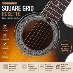 Acoustic Guitar Soundhole Rosette Wooden Inlay for Guitar DIY Maker