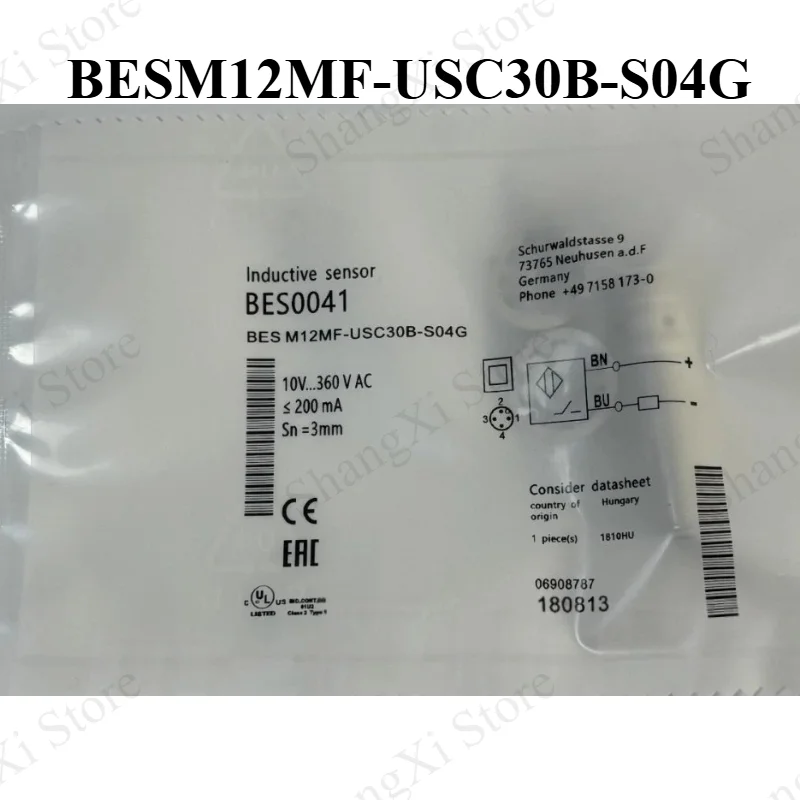 1PC Brand New BES M12MF-USC30B-S04G BES0041 Sensor Fast Delivery
