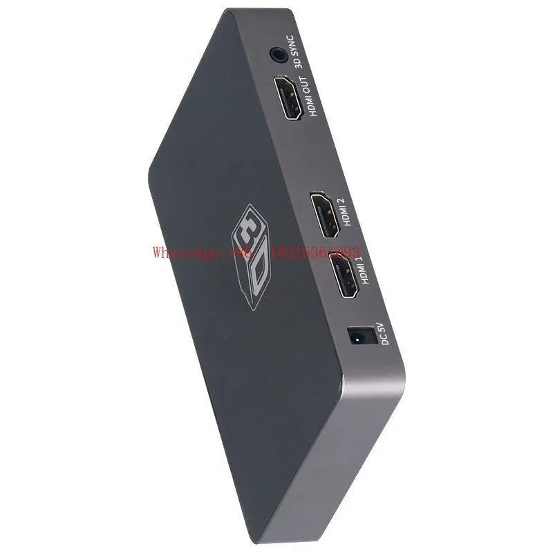 Good2026 2D To 3D Video Converter With DLP Projector 3D TV Display AR Smart Head Wearing Glasses