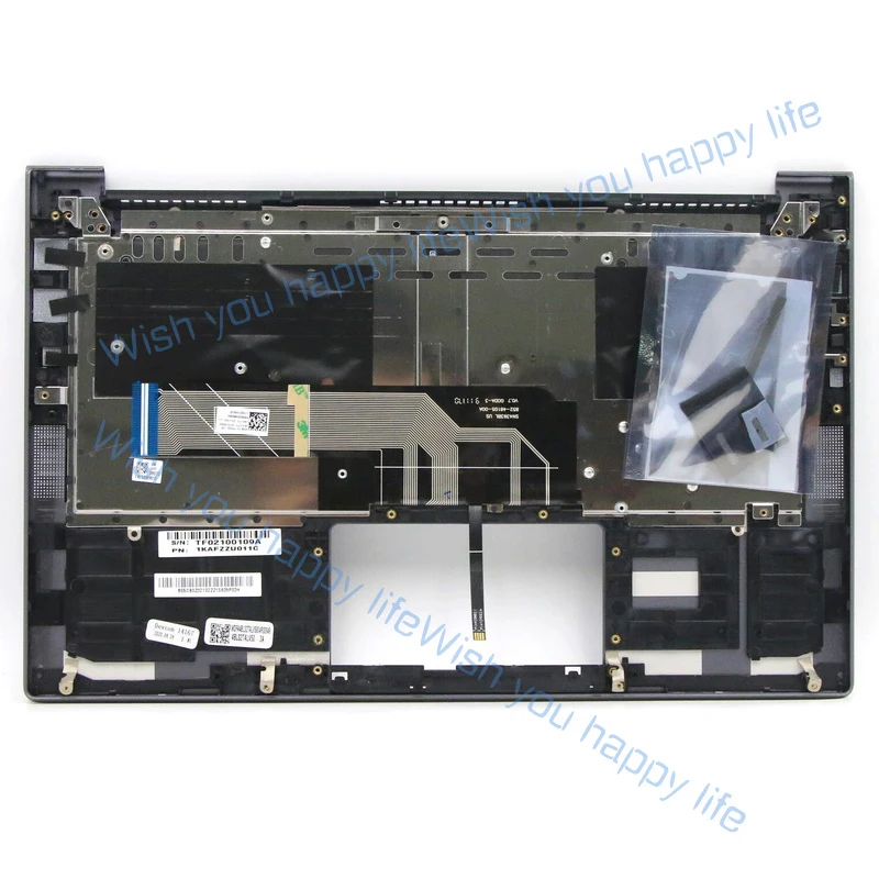 HH New Palmrest Upper Case US Backlit Keyboar For Ideapad Yoga Slim 7-14ARE05 82A2