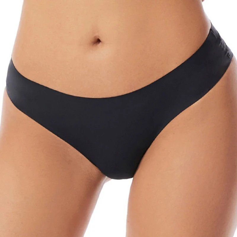 4Pcs Women's Panties Ice Silk Seamless Briefs Girls Solid Color Underwear Female Plus Size Panties Comfort Soft Sexy Lingeries image 2