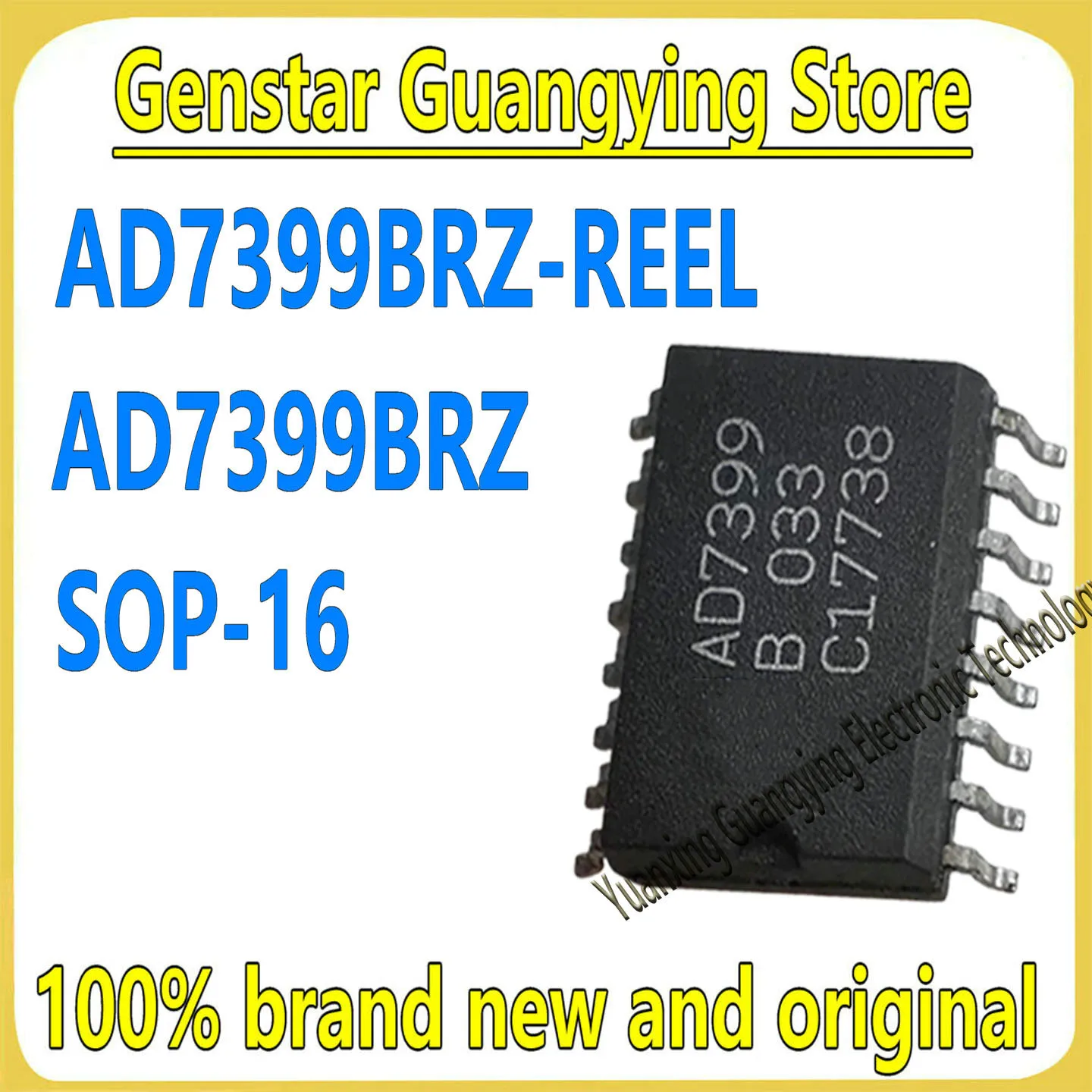 (1 piece) AD7399BRZ-REEL AD7399BRZ SOP-16 Digital-to-Analog Converter (DAC) Chipset, 100% New