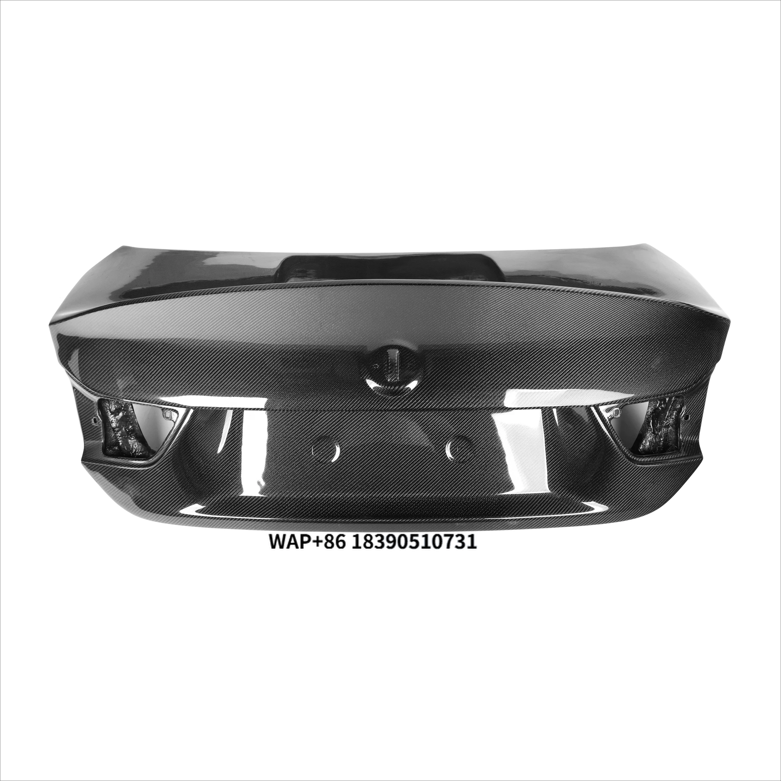 

Real Carbon Fiber CSL Style Rear Trunk for M4 F82 2013-2019 Rear Trunk Lip & Front Bumper Upgrade Auto Model F82 Protection