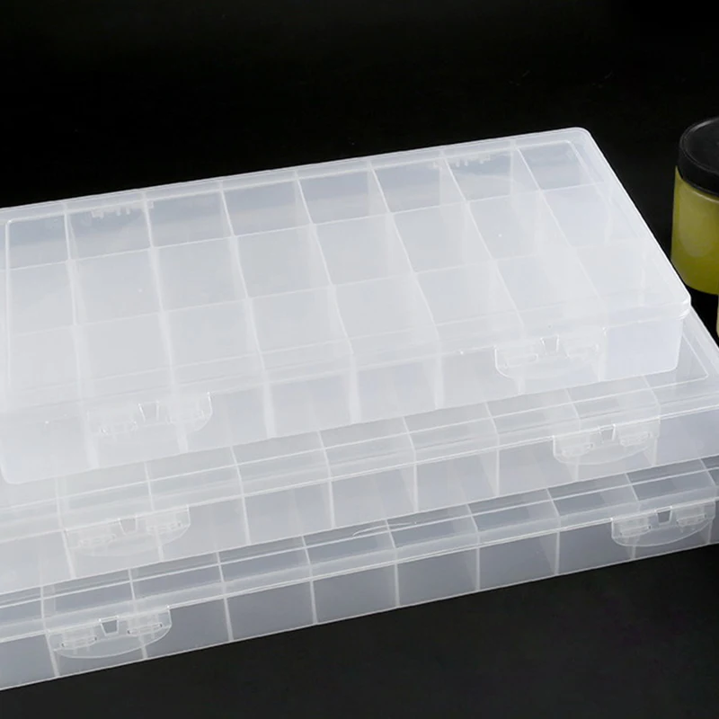 مقصورات طلاء زيت الأكريليك لوحة طلاء بلاستيكية صينية طلاء مع غطاء ناعم صندوق طلاء فني صينية تخزين للألوان المائية الغواش