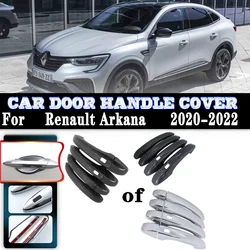 For Renault Arkana Samsung XM3 Megane Conquest 2020~2022 Car Door Handle Cover Exterior Scratch Protective Decor Car Accessories