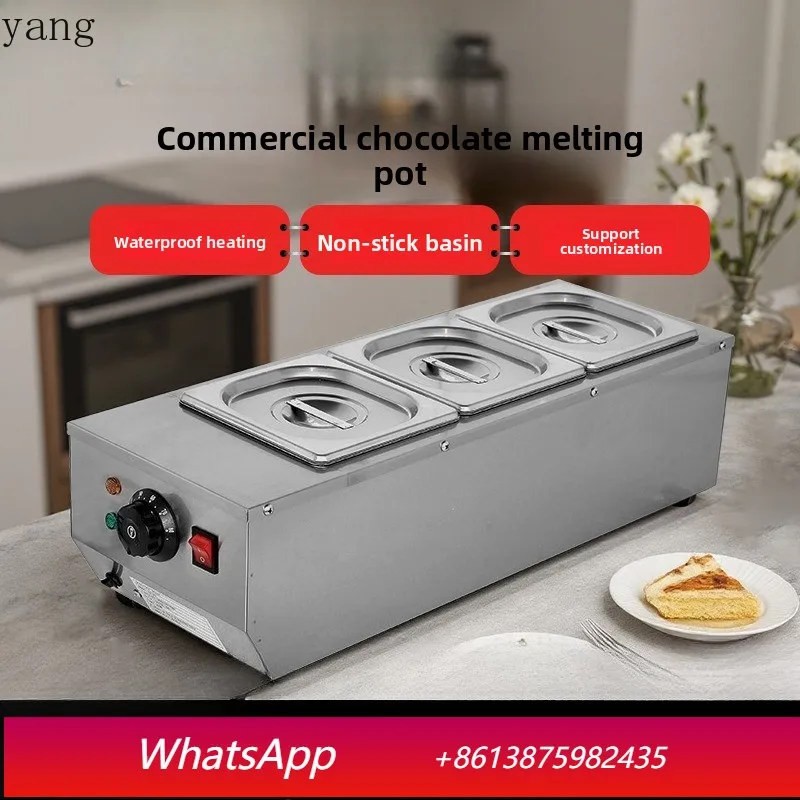 YJQ Commercial Chocolate Furnace Machine Double Cylinder Electric Kitchen Baking Equipment