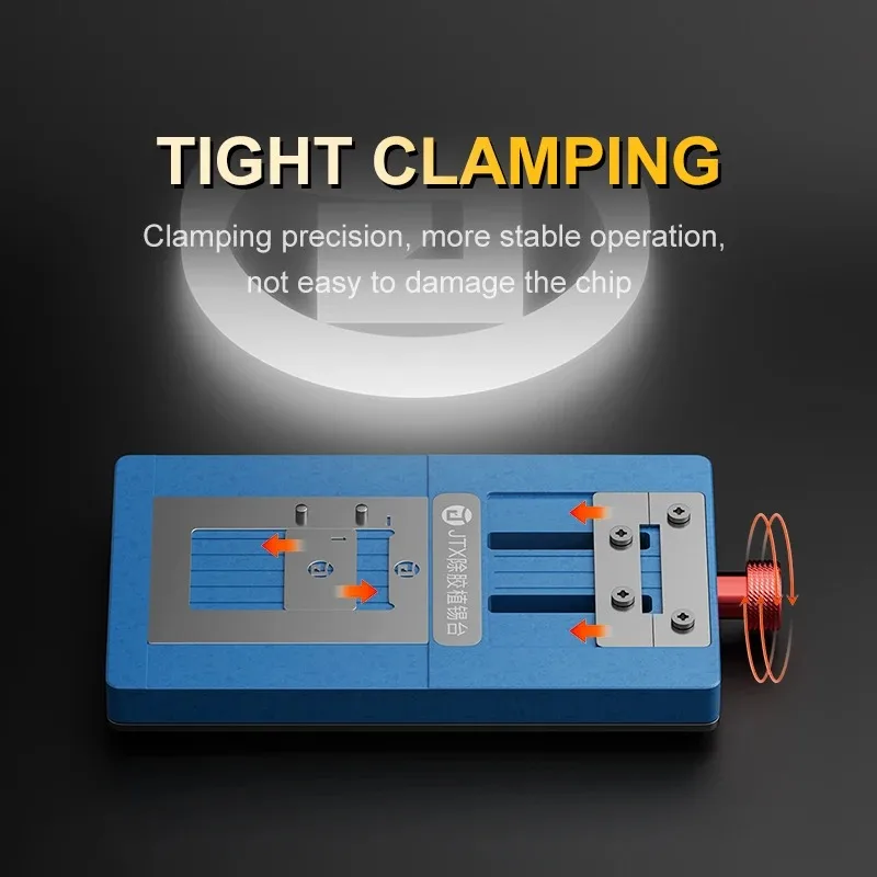 JTX T4 Pro 범용 칩 접착제 제거 주석 심기 플랫폼 지원 IP/안드로이드 CPU EMMC RAM 84 칩 모델 (14개 스텐실 포함)