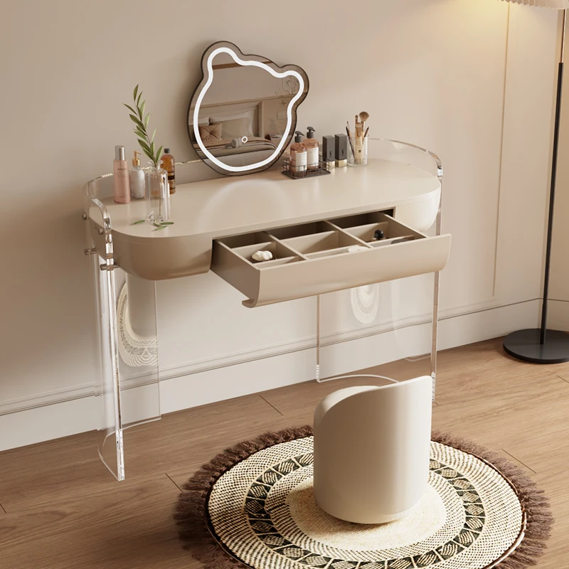 

Stool Storage Vanity Tables Wood Modern Drawer Makeup Mirror Vanity Tables Cabinet Salon Luxury Coiffeuse De Chambre Furniture