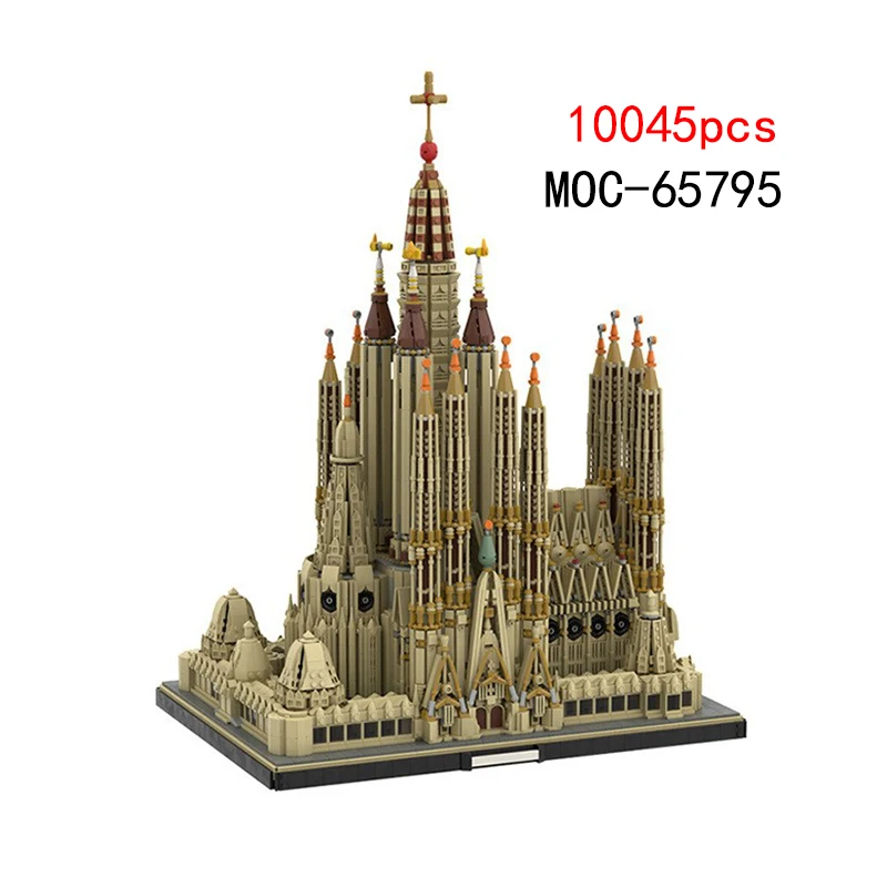 Barcelona Sagrada Familia MOC-65795 piccoli blocchi di assemblaggio di particelle giocattoli modello di costruzione