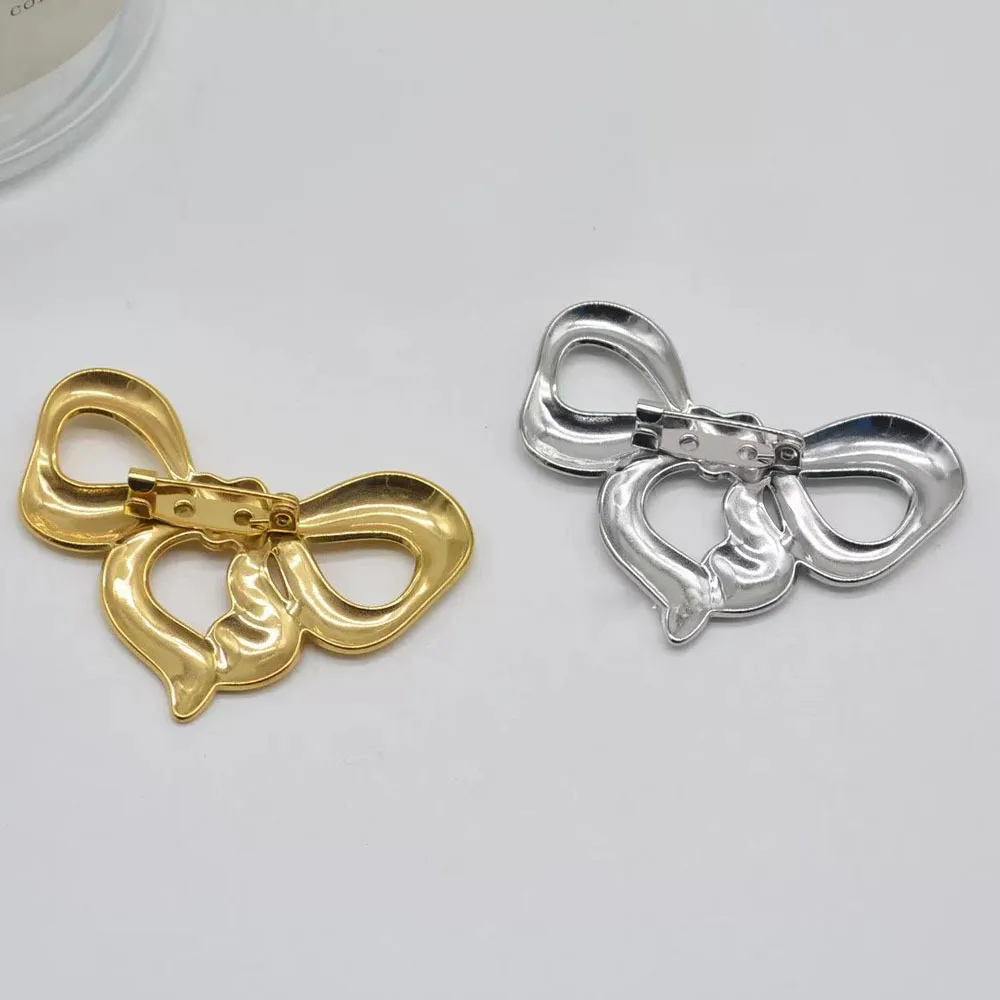 دبوس بروش هندسي فريد من نوعه بعقدة فراشة أوروبية وأمريكية كلاسيكية للنساء مناسب للحفلات والمطابقة اليومية #4